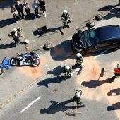 Biker gegen Pkw