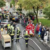 Spektakuläre Herbstübung der Götzner Feuerwehr