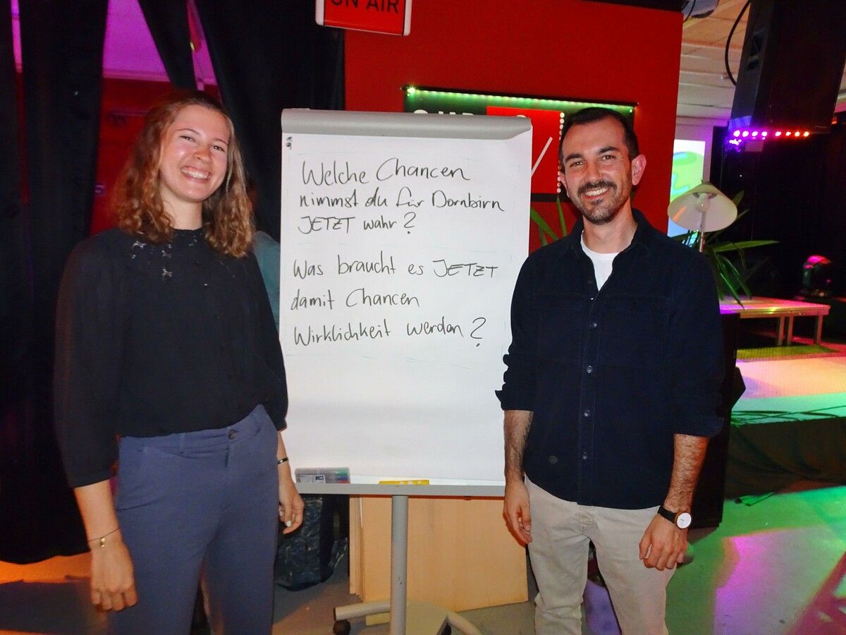 Lydia Fischkandl und Semih Morel begleiteten die Jugendlichen.