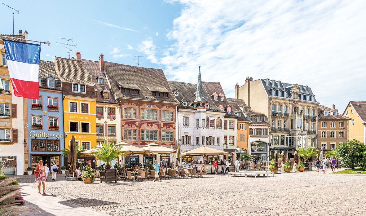 Mulhouse ist für allem für die schönen Fachwerkhäuser bekannt.Shutterstock