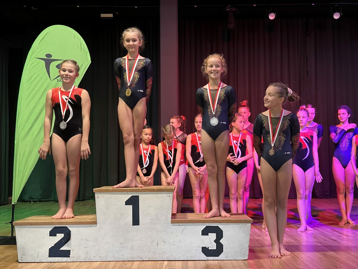 1. Platz Leonie Griessinger, 3. Platz Nina Müller und 4. Platz Jana Radovic.SG Götzis