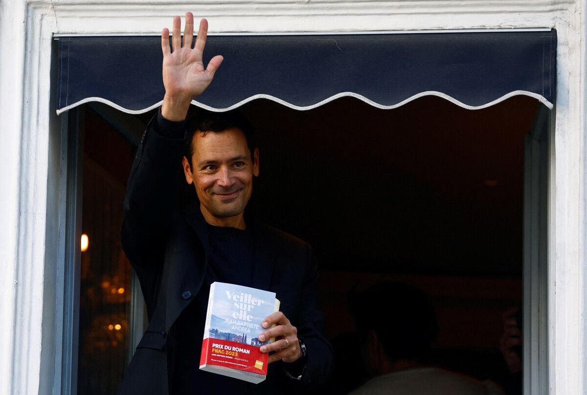 Andrea erhielt den Preis für seinen Roman „Veiller sur elle“. Reuters
