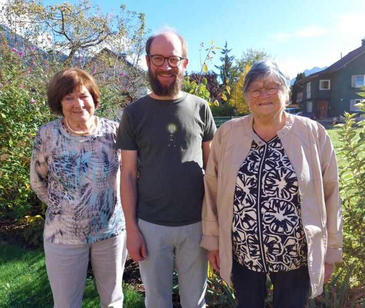 Anneliese Zerlauth, Irene Würbel-Walter und Johannes Schobel laden zum Hüsla im Dialekt.  Veranstalter