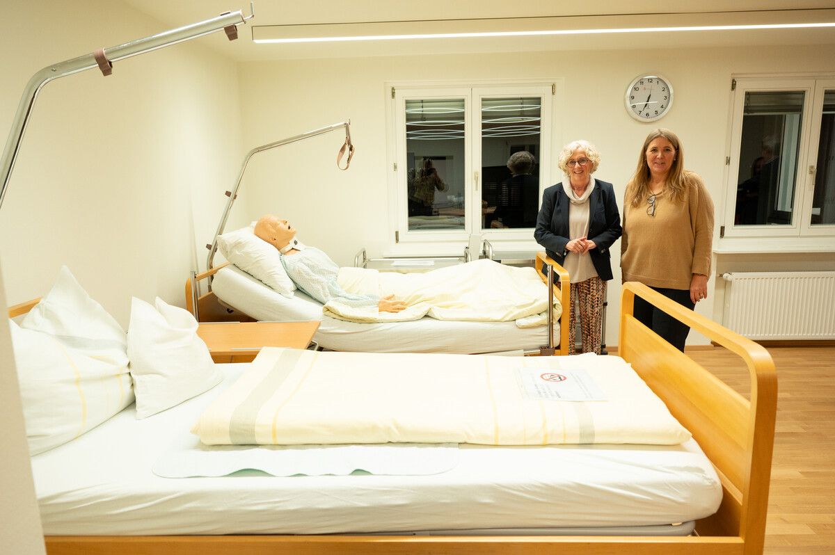 Auch ein Pflegeraum wurde eingerichtet. A. Serra