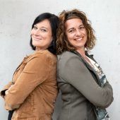 Kupnik und Aberer auf der Theaterbühne