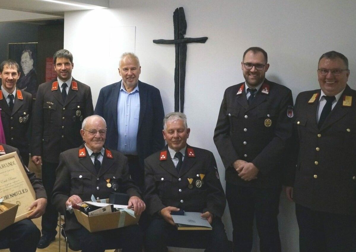 Beim Familienabend der Göfner Feuerwehr wurden auch in diesem Jahr wieder Mitglieder geehrt. FW Göfis