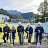 Spatenstich für die Wohnanlage von Jäger Bau in Nüziders