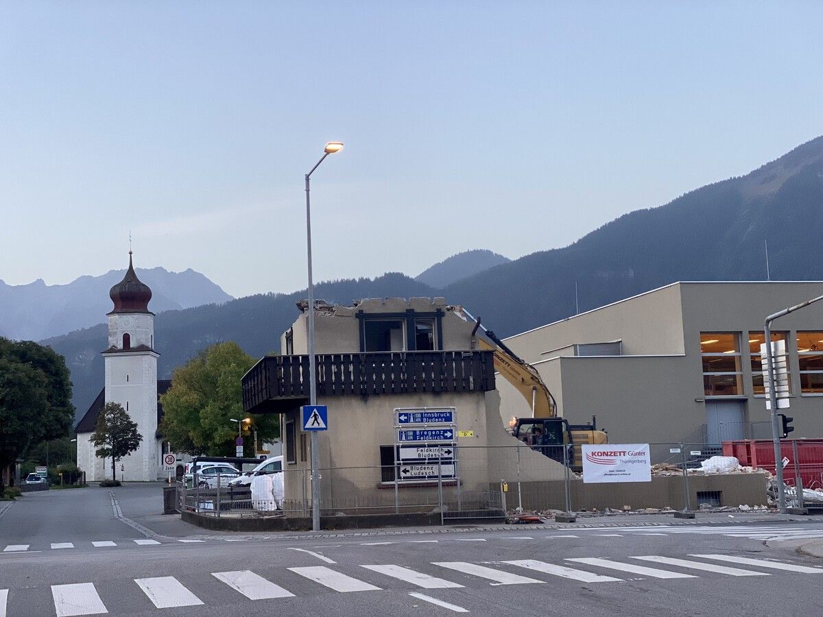 Das Ausweichquartier für die Polizeiinspektion Thüringen wurde abgerissen.Gemeinde Thüringen