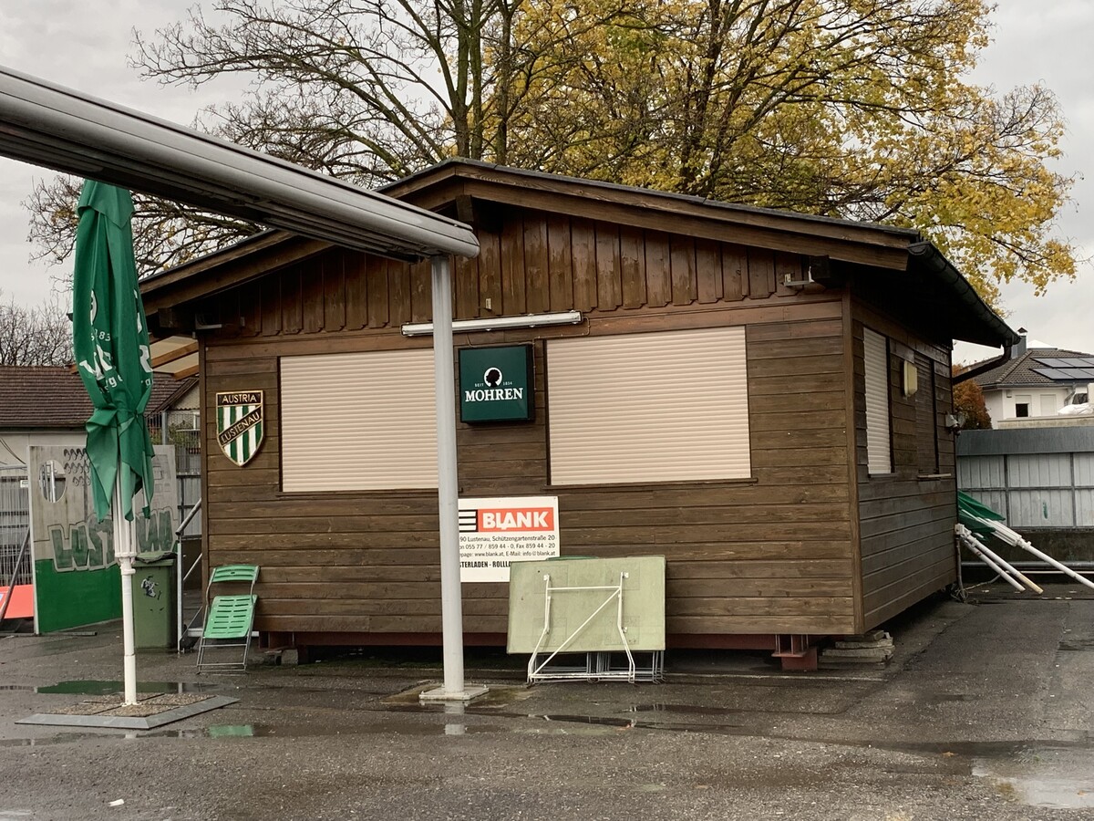 Das Blank-Hüttli gehörte zum alten Reichshofstadion wie die Nordtribüne.Verein