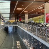 Neue Abstellplätze für Fahrräder sind am Dornbirner Bahnhof im Bau