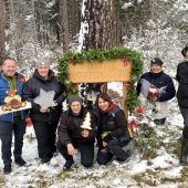 Weihnachtswald in Thüringen