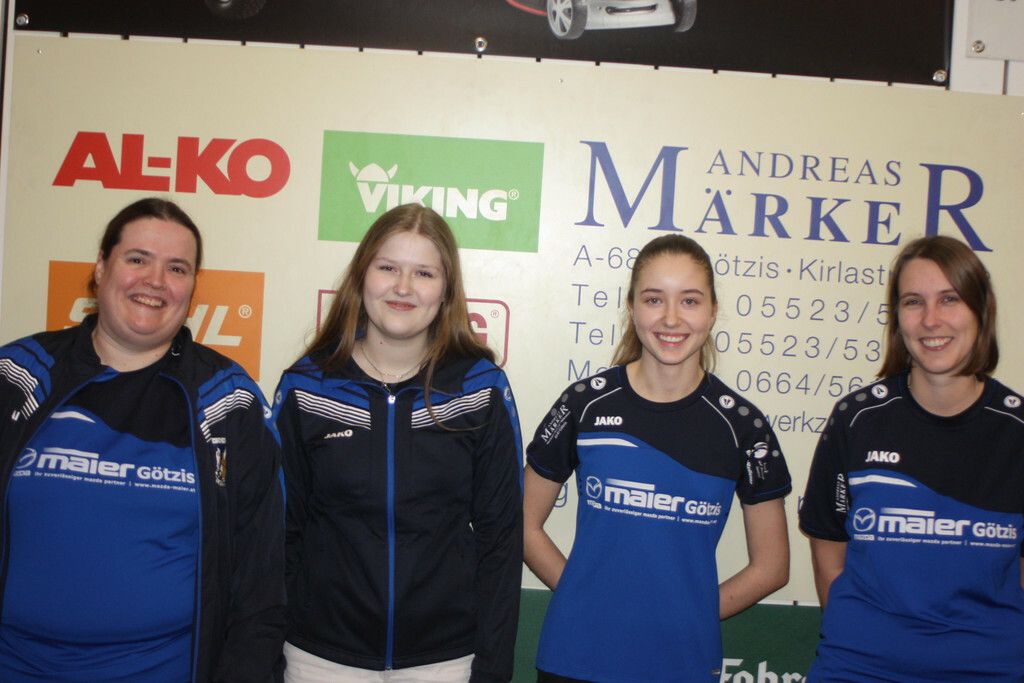 Denise Poller, Stefanie Sieber, Marlene Kainz und Tabea Peschl – Frauen vom SKC Koblach.