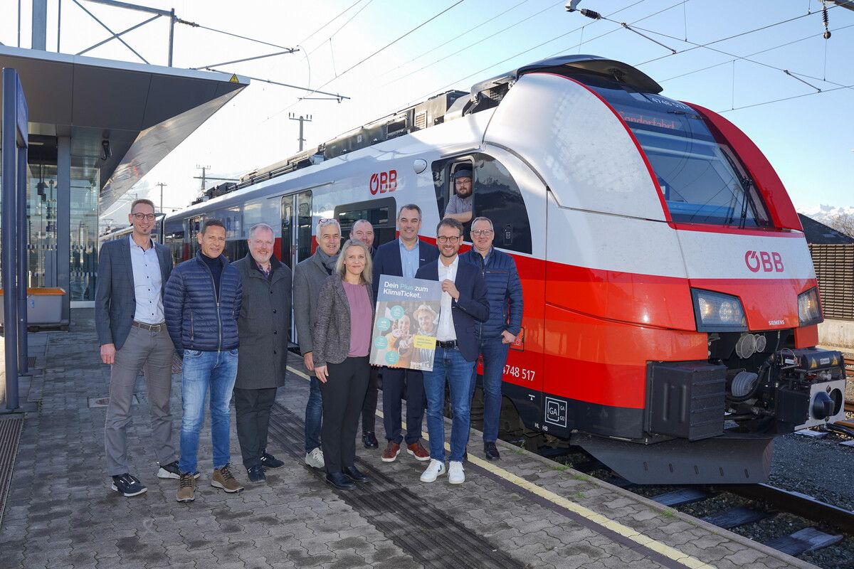 Der neue Fahrplan wurde am Bahnhof Rankweil präsentiert. VVV