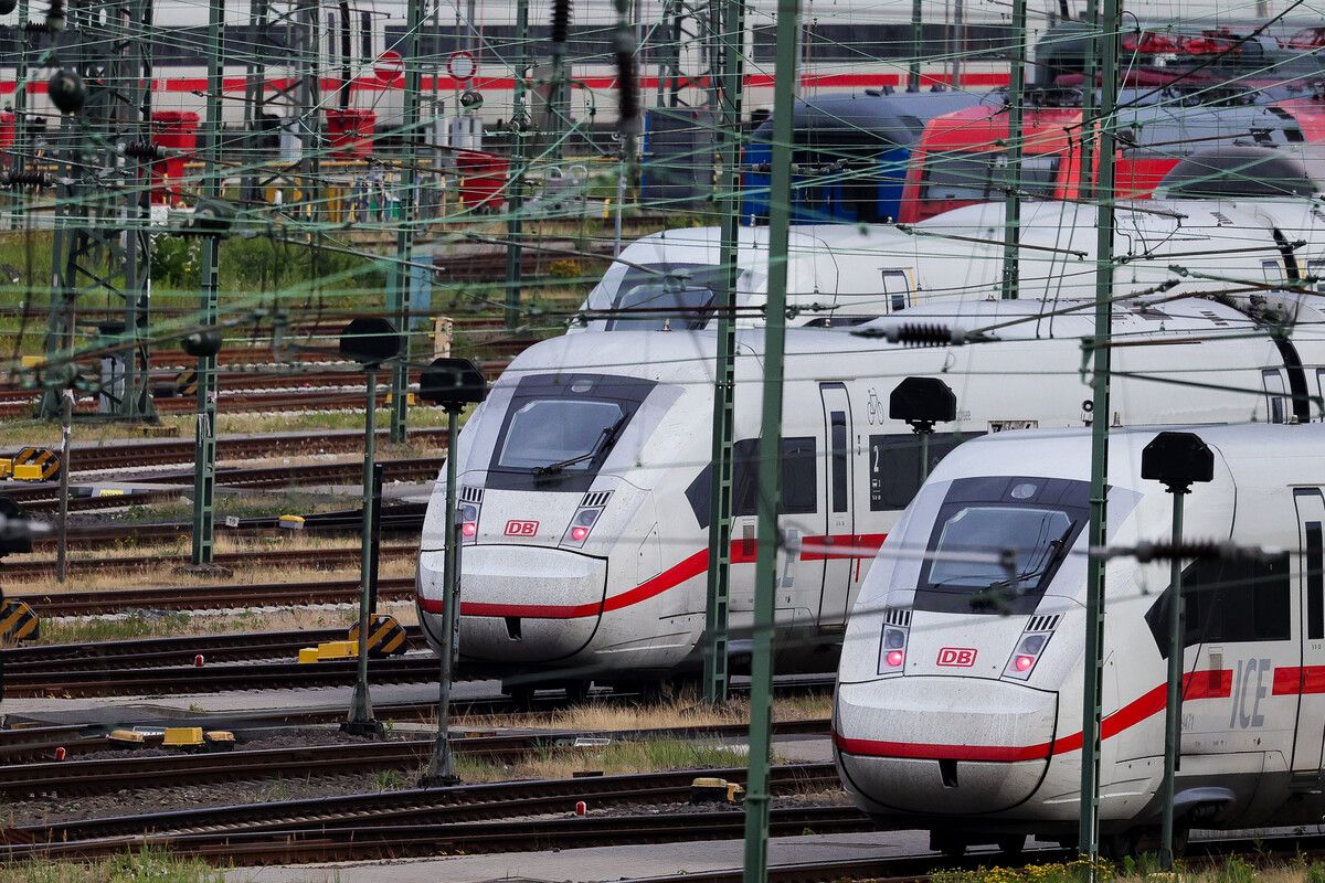 Deutsche Lokführergewerkschaft ruft ab Mittwochabend zum Warnstreik auf. DPA