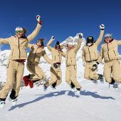 Warten heißt es auch für die Skidamen