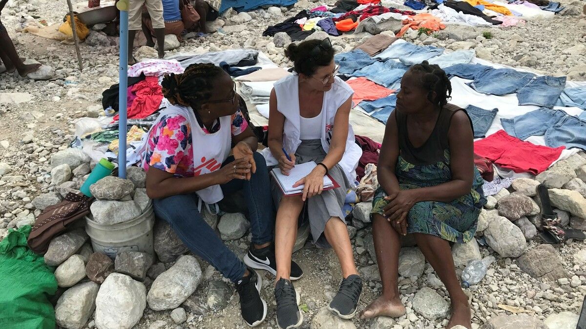 Doris Burtscher war heuer in Haiti, um Interviews zu führen.Burtscher/MSF
