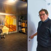 Die Flamme brennt