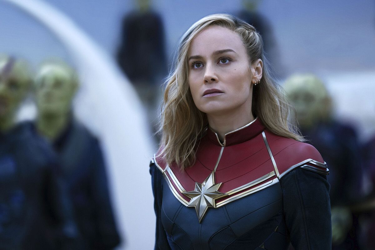 Es gibt ein Wiedersehen mit Brie Larson als Captain Marvel. ap