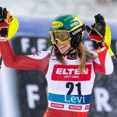 Katharina Liensberger kann wieder lachen. In Levi kehrt sie aufs Podest zurück. »C1