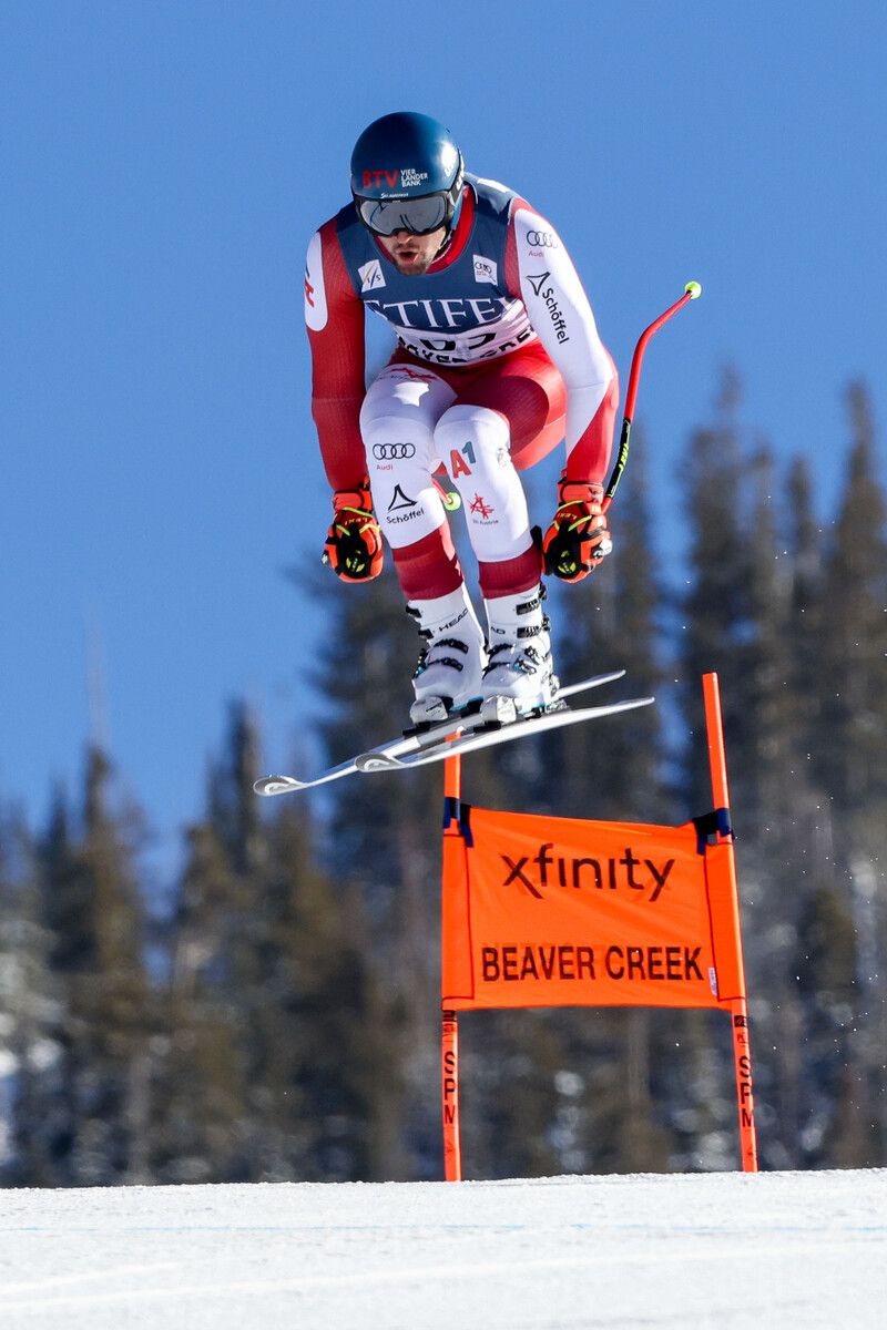 Gleich bei seiner ersten Fahrt auf der legendären „Birds of Prey“-Piste in Beaver Creek zeigte Johannes Strolz seine Qualitäten als Abfahrer.gepa