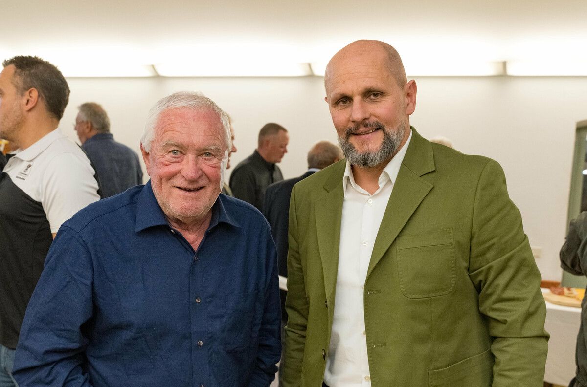 Gründungsmitglied Udo Albl (l.) und Sebastian Manhart.