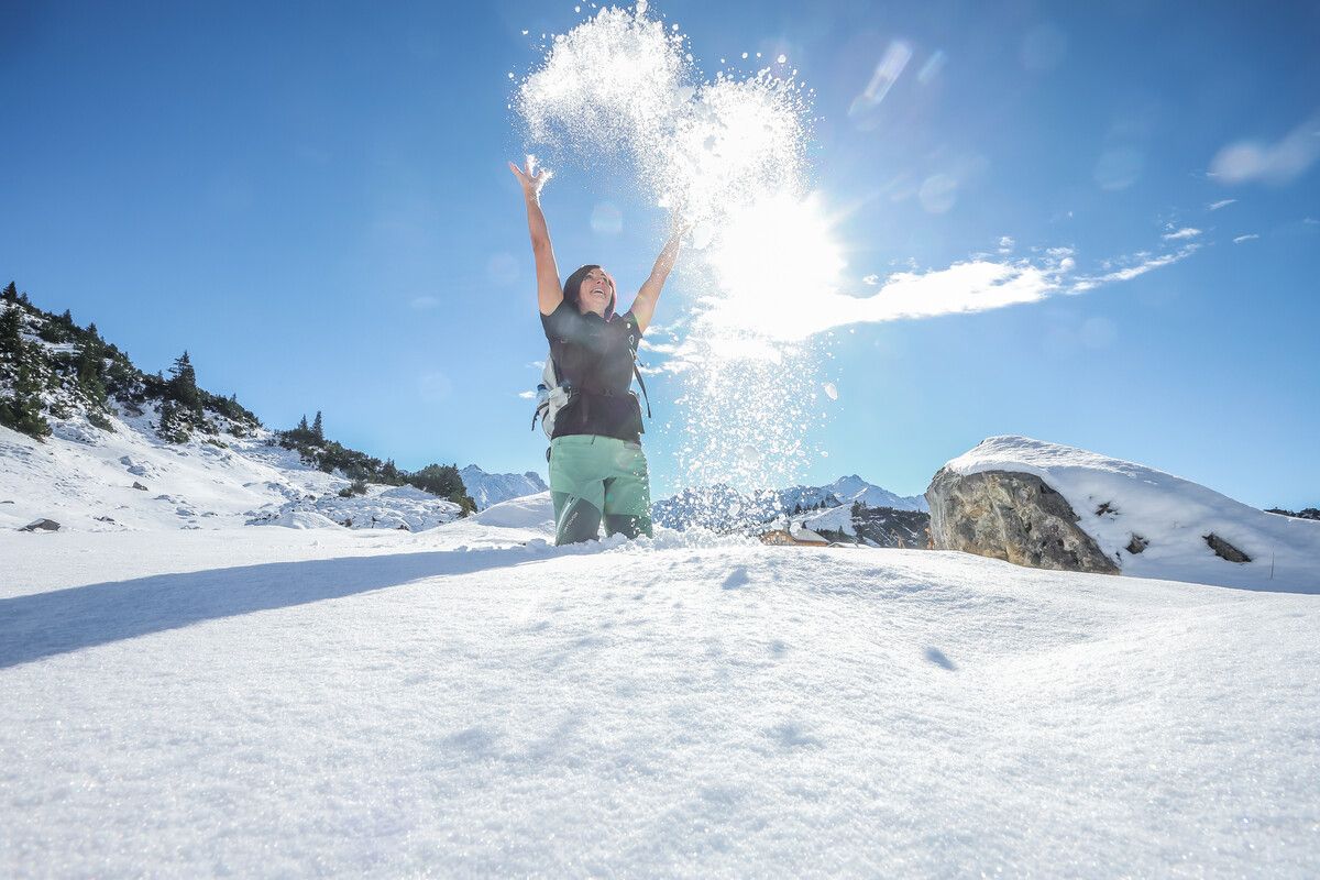 Heute Samstag ist wieder Schnee angesagt, auch in Tallagen. vn/Steurer