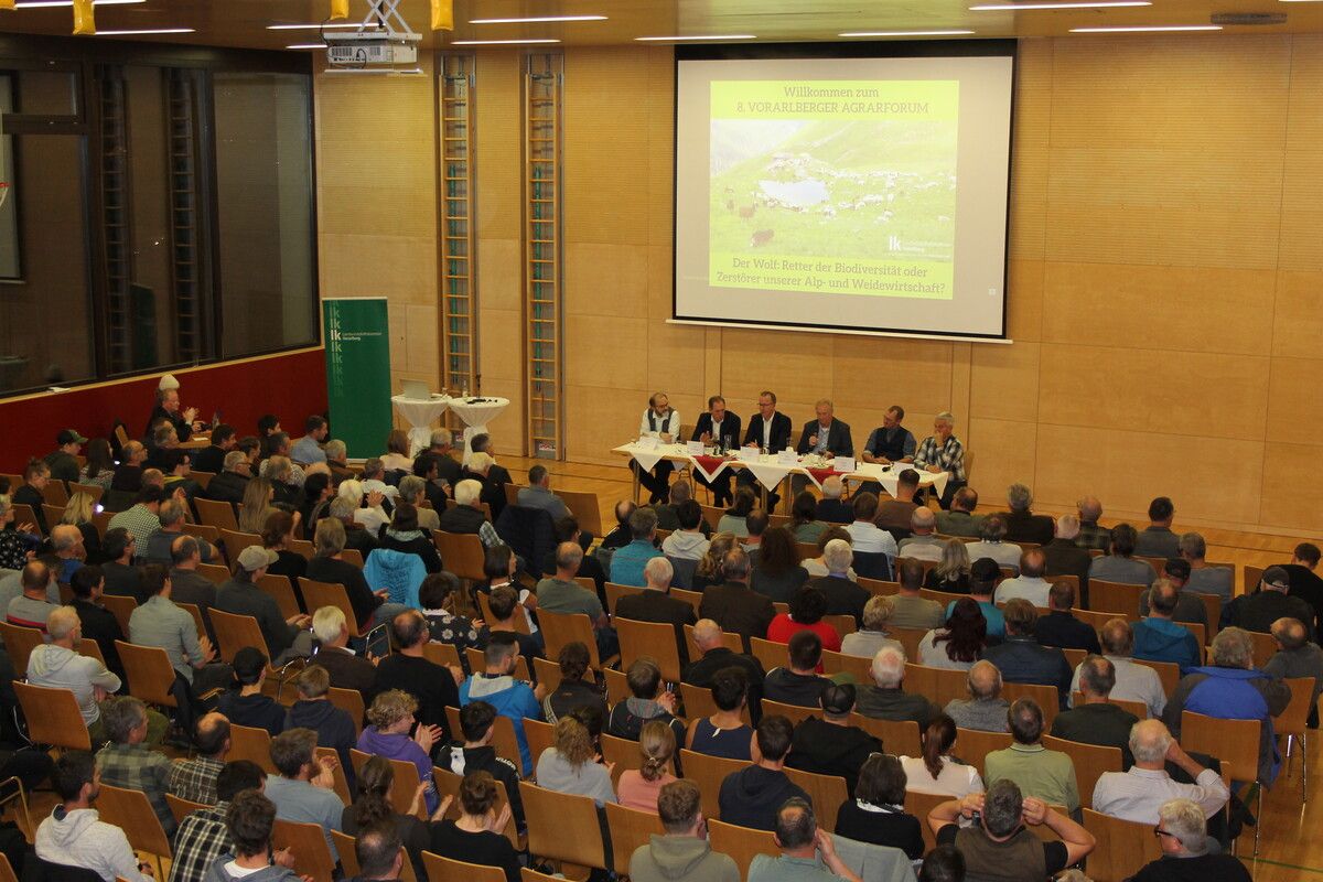 Hunderte Besucher kamen nach Hohenems, um der Diskussion beizuwohnen. LK Vorarlberg