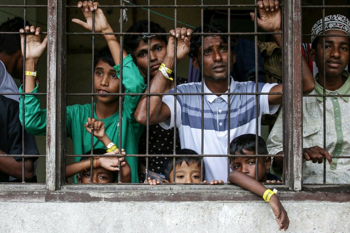 Immer mehr Rohingya fliehen aus Myanmar. Sie kommen in Unterkünften wie dieser im indonesischen Lhokseumawe in der Provinz Aceh unter. AFP