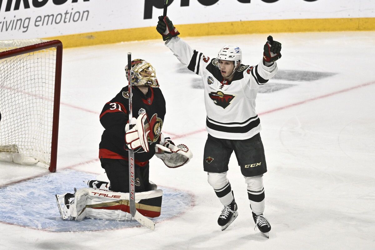 Marco Rossi erzielte in Stockholm gegen die Ottawa Senators seinen sechsten Saisontreffer.Apa