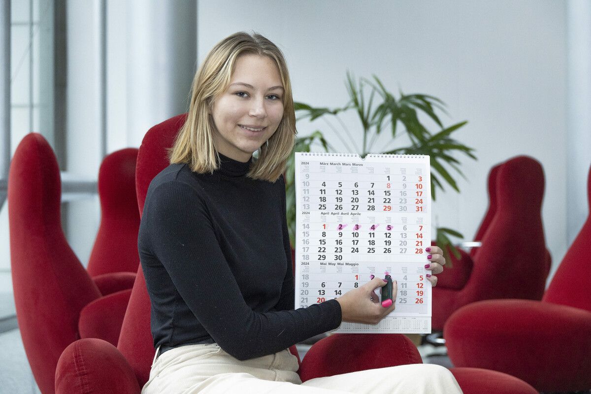 Mia aus Lustenau hat sich ihre freien Tage für das kommende Jahr schon dick im Kalender angestrichen.  VN/PAULITSCH