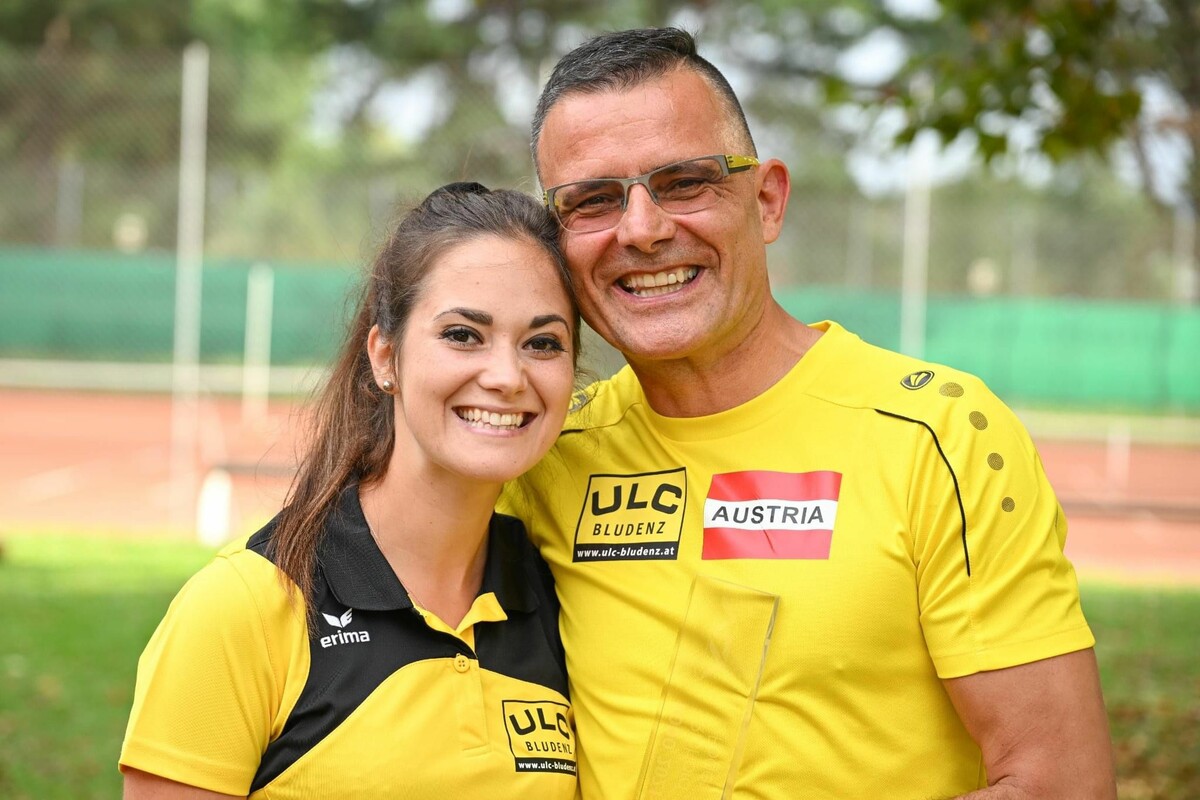 Ein eingespieltes Team: Richard Föger und Tochter Julia.⇒ULC Bludenz
