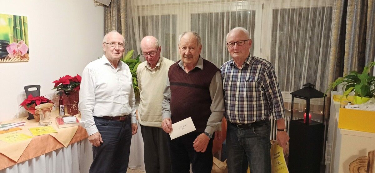 Obmann Stephan Längle, Pirmin Längle, Walter Griss und Ewald Summer (v.l.).50plus