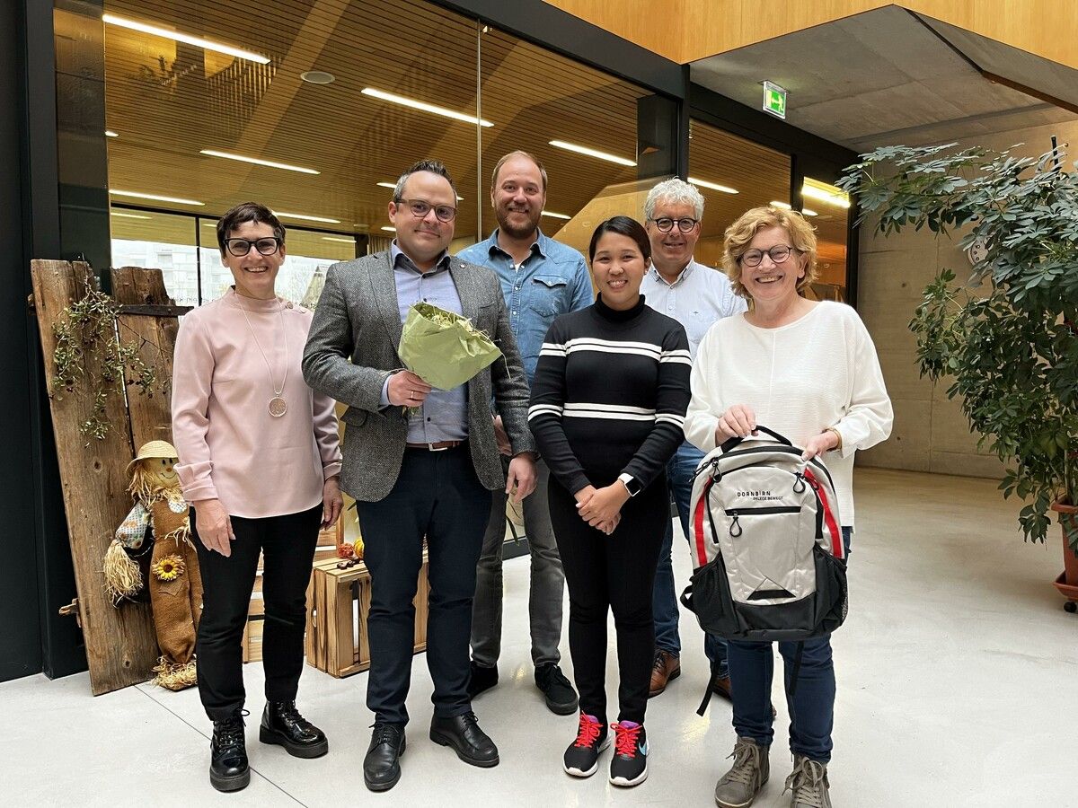 Pflegefachkraft Belonio April May von den Philippinen wurde jetzt in Dornbirn willkommen geheißen. Stadt