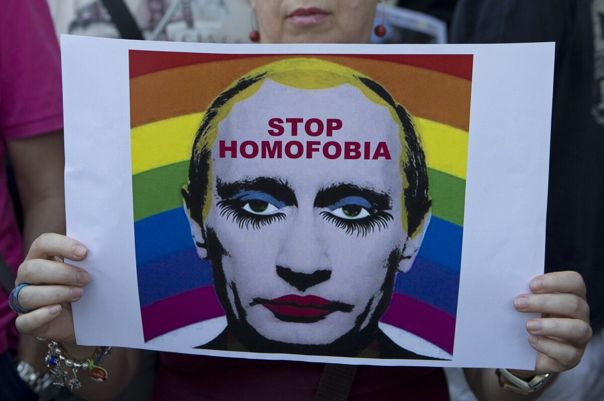 Russland möchte die LGBTQ-Bewegung verbieten. AP