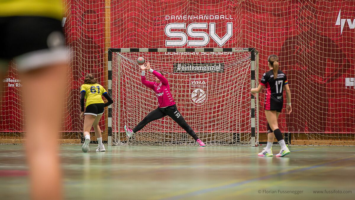 SSV-Torfrau Denise Kaufmann zeigte sich wieder in toller Form und ließ nur wenige Gegentreffer zu. SSV