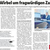 Zahnärztekammer nimmt zu Vorwürfen Stellung
