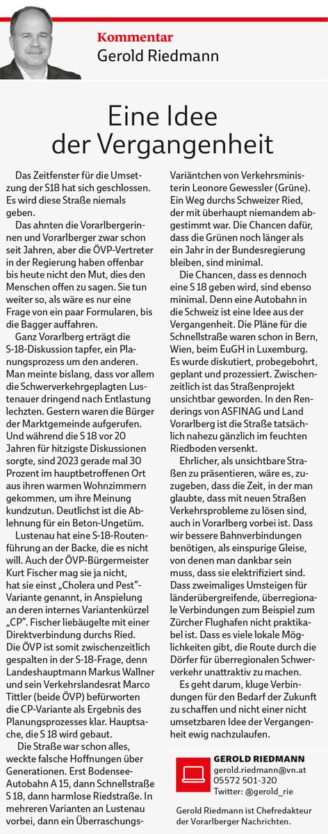 VN-Kommentar vom 20. November 2023.