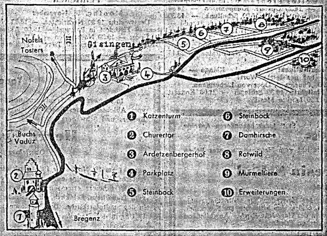 Weit vor Navigationssystemen – so gelangte man von 60 Jahren zum Wildpark.