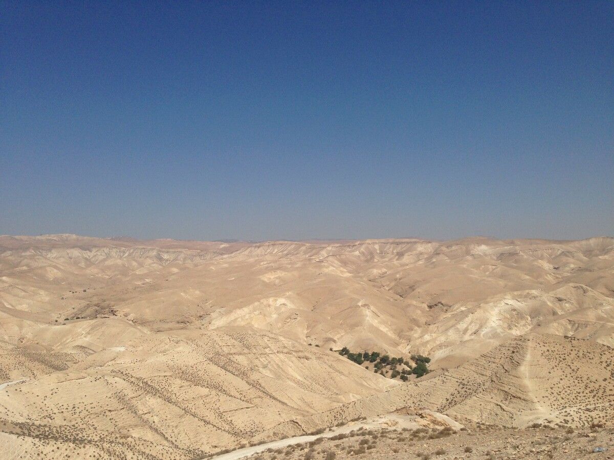 Wüste zwischen Jerusalem und Jericho.