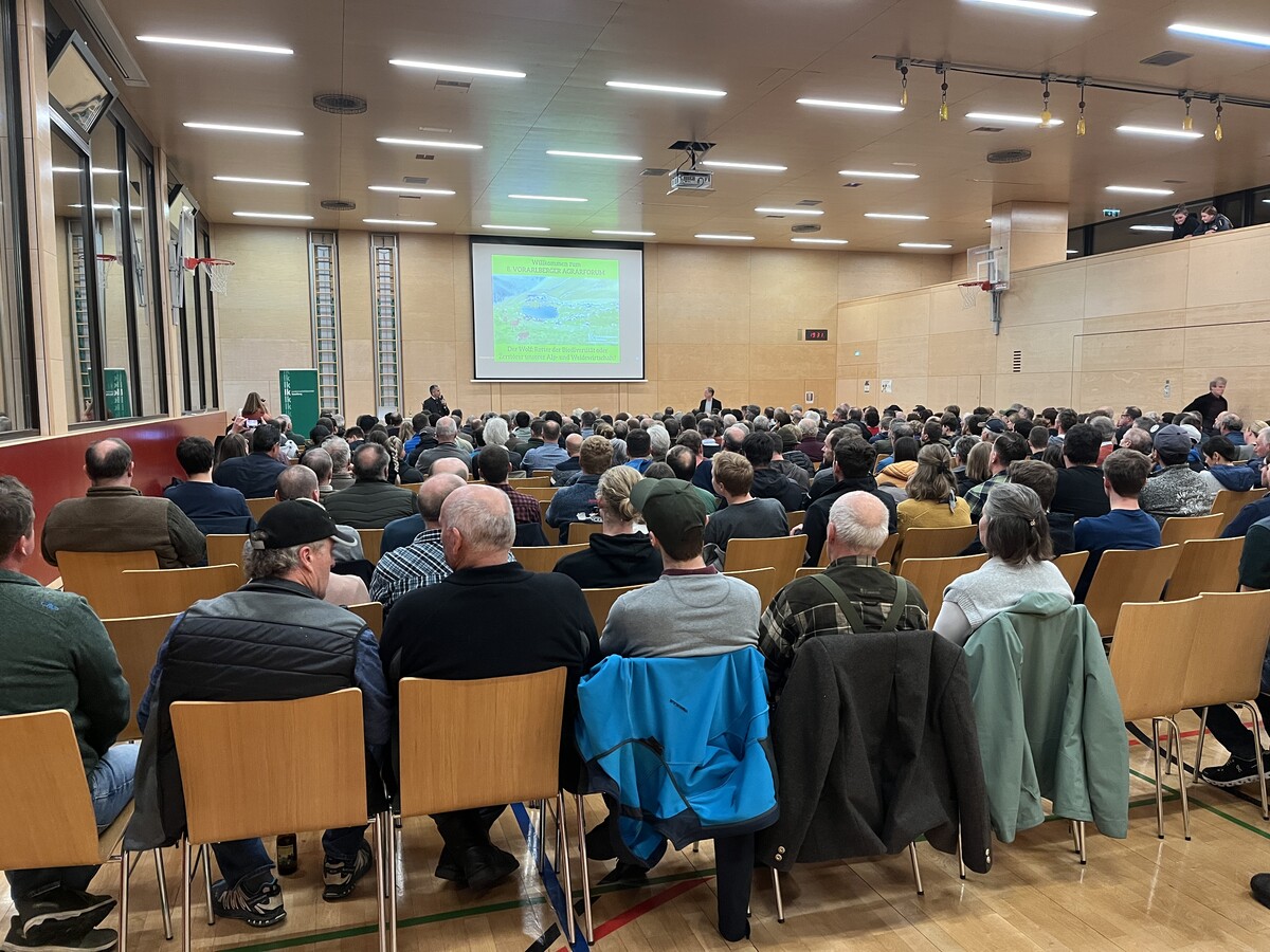 Zahlreiche Gäste kamen zum 8. Vorarlberger Agrarforum in Hohenems.VN/Plesch