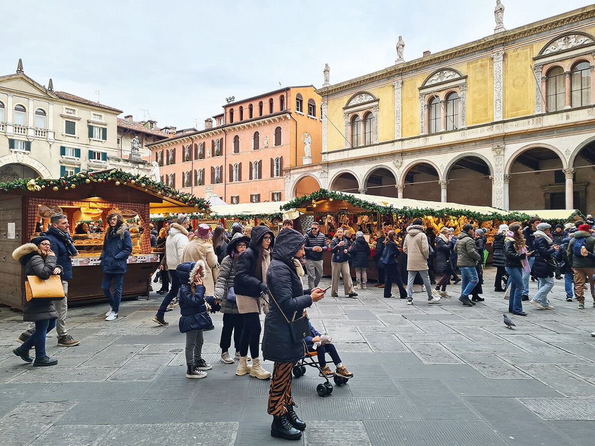 Auch in Verona herrscht weihnachtliche Stimmung.Laurence Feider