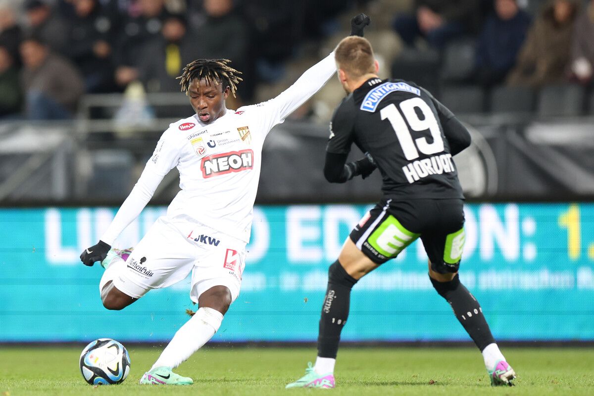 Ballo Diallo wird heute wieder in die Startelf der Austria zurückkehren. gepa