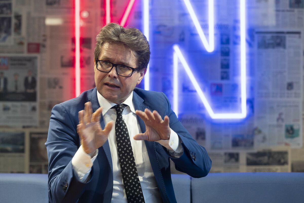 Bildungsminister Martin Polaschek war auf Besuch in Vorarlberg. VN/Paulitsch