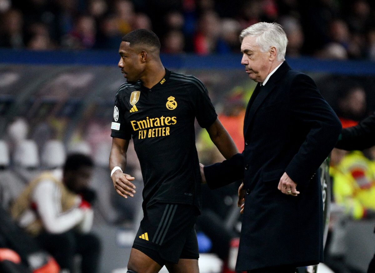 David Alaba wurde in der 71. Minute von Coach Ancelotti ausgewechselt. reuters