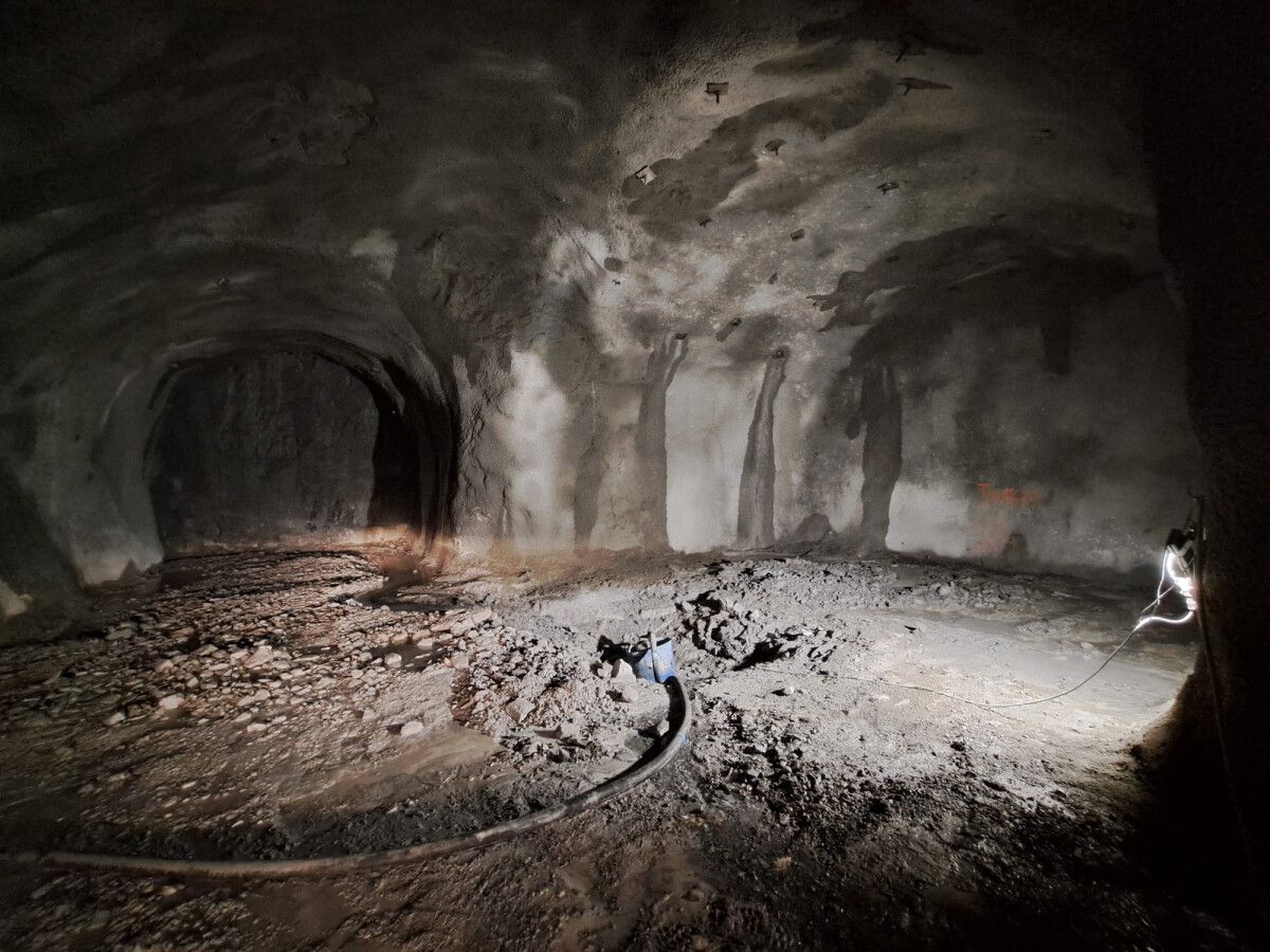 Der Erkundungsstollen Tisis dient später als War­tungs- und Fluchtstollen. stadttunnel feldkirch