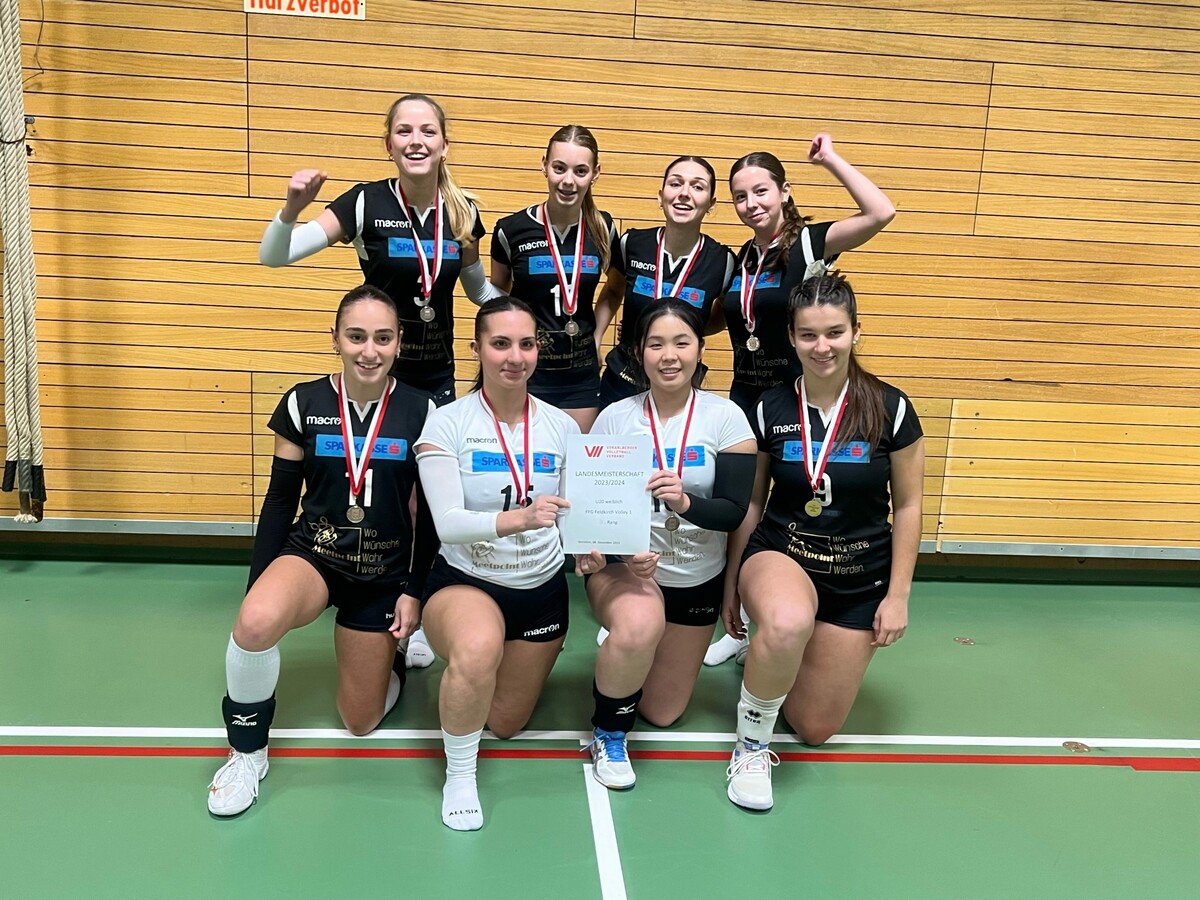 Der FFG Feldkirch Volley jubelt über Bronze. BP