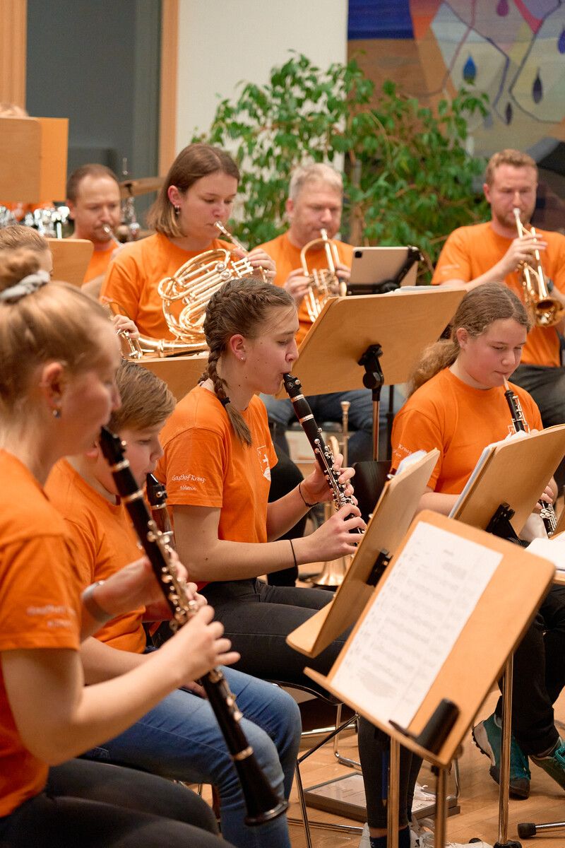 Der Nachwuchs des Musikvereins Bildstein präsentierte beim Konzert sein Können. Walter Moosbrugger/Musikverein Bildstein