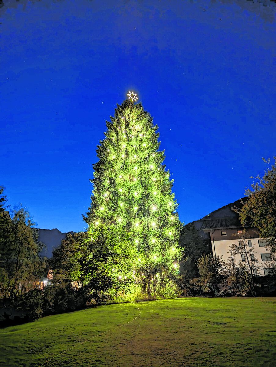 Der wunderschöne illuminierte Christbaum in Schruns.CFM(2)