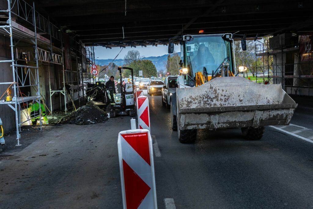 Die Arbeiten in Dornbirn West werden im Dezember fertiggestellt. VN/Hartinger