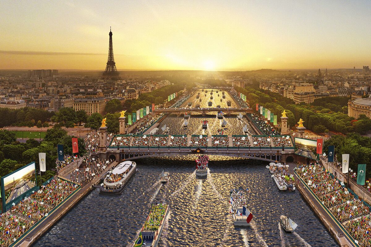 Die Eröffnungsfeier der Sommerspiele in Paris soll auf der Seine vor der Kulisse des Eiffelturms über die Bühne gehen.Reuters